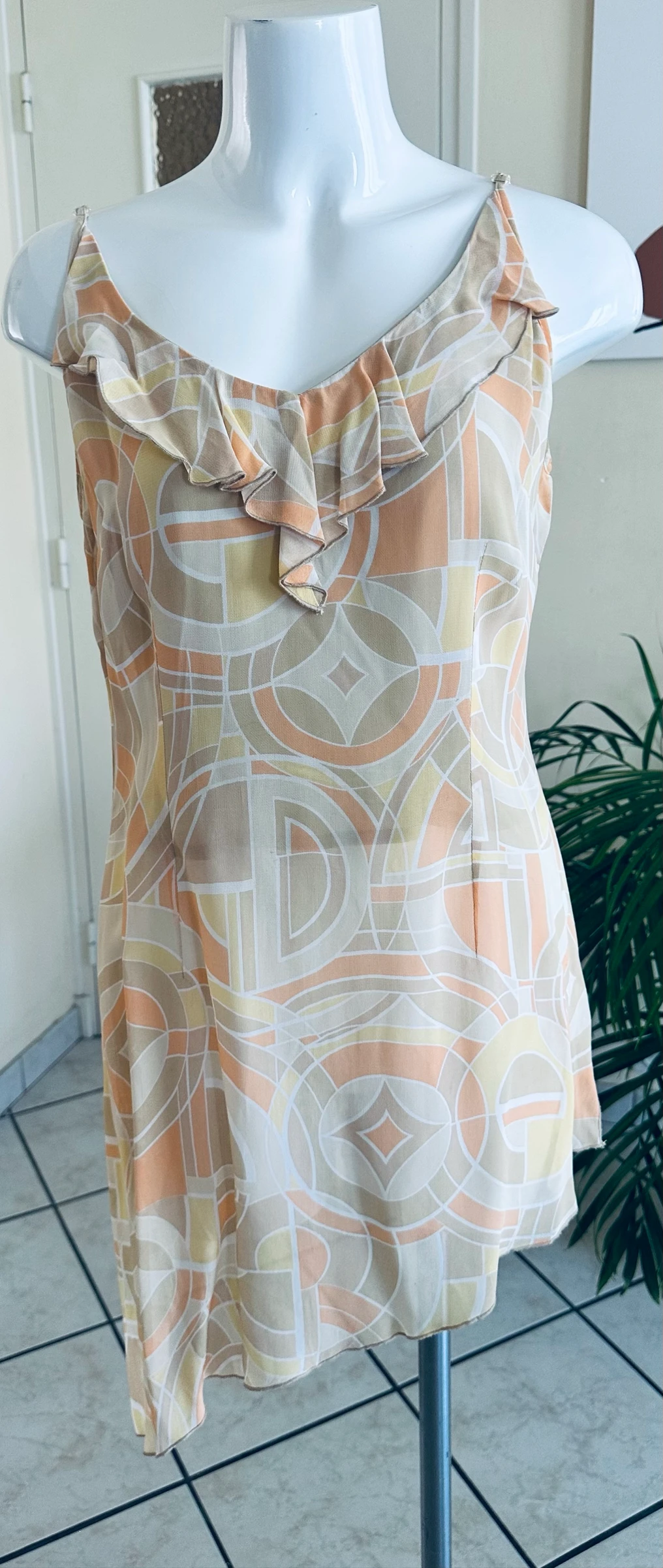 Blusa Assimétrica Estampada Maison 1.2.3 T42 – Perfeito Estado – Forrada – photo 11
